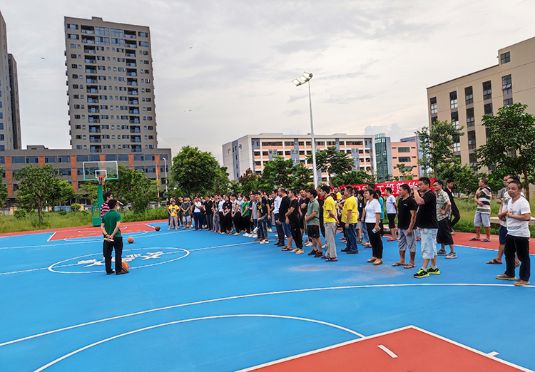 精彩！河源興業卓輝（huī）籃球投籃比賽火熱開展